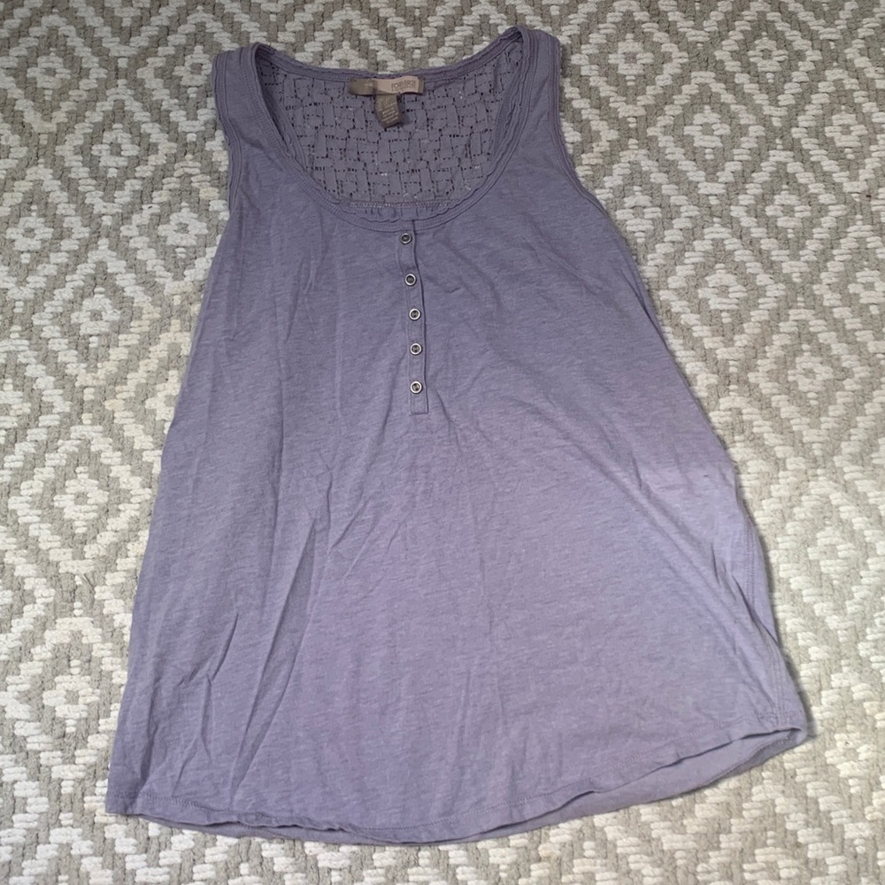 SOLD Racer back tank top with lace panel
